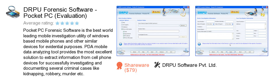 DRPU Forensic Software - Pocket PC (Evaluation)