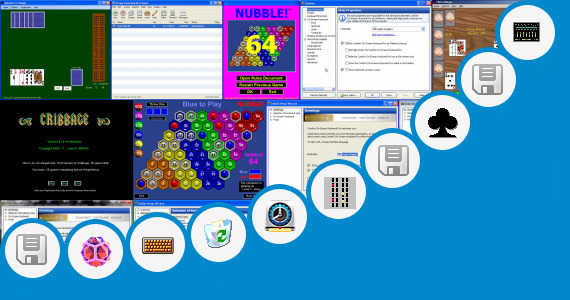 Software collection for Virtual Cribbage Board