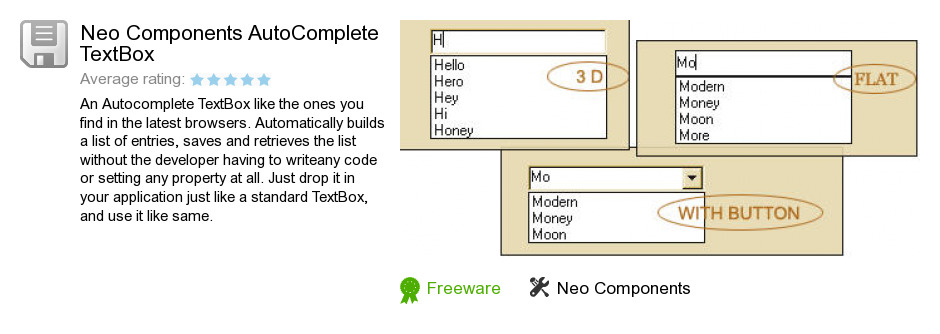 Neo Components AutoComplete TextBox