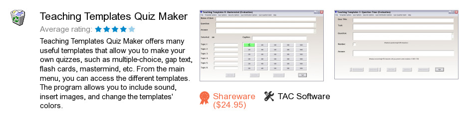 Teaching Templates Quiz Maker