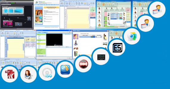 Software collection for Virtual Hair Studio 6 Salon Edition