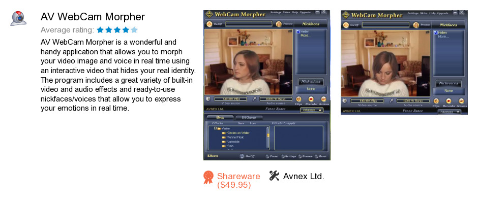 AV WebCam Morpher