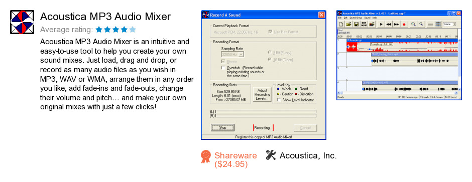 Acoustica MP3 Audio Mixer