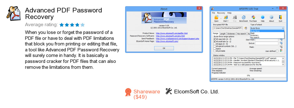 Advanced PDF Password Recovery