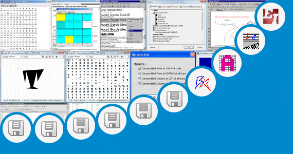 Software collection for Electronic Symbol Fonts