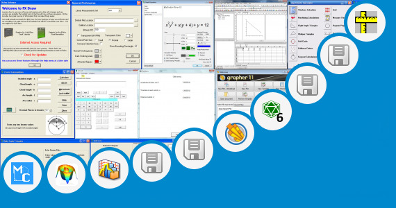 Software collection for Mathematics Charts