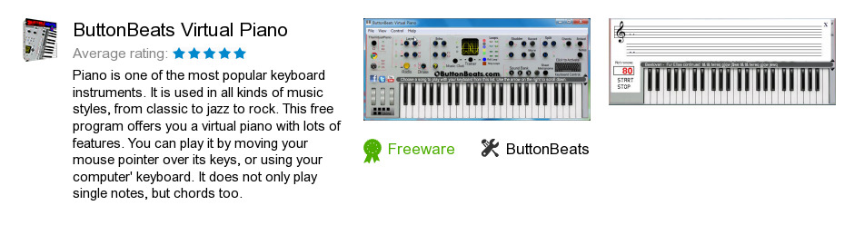 ButtonBeats Virtual Piano