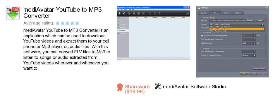 MediAvatar YouTube to MP3 Converter