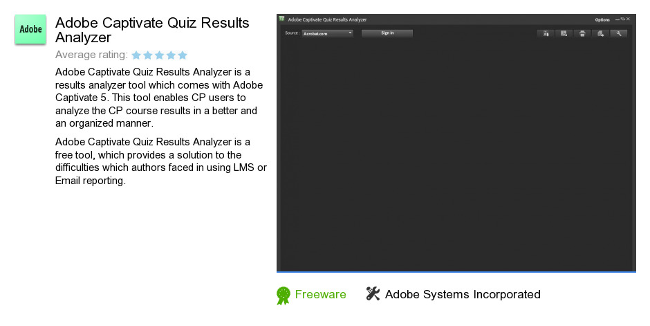 Adobe Captivate Quiz Results Analyzer