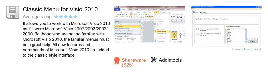 Classic Menu for Visio 2010
