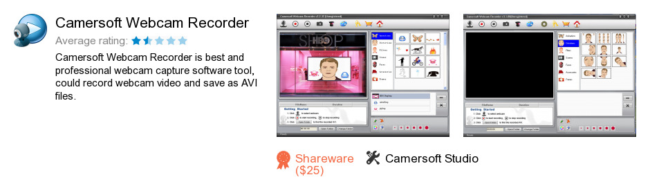 Free Camersoft Webcam Recorder Download: 9,511,670 bytes