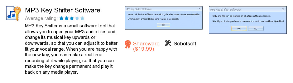 MP3 Key Shifter Software