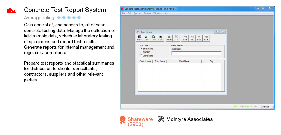 Concrete Test Report System