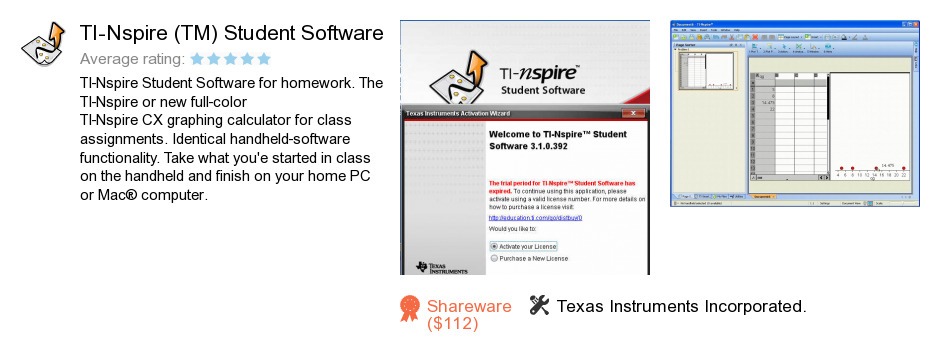 review ti nspire tm student software is a software product developed