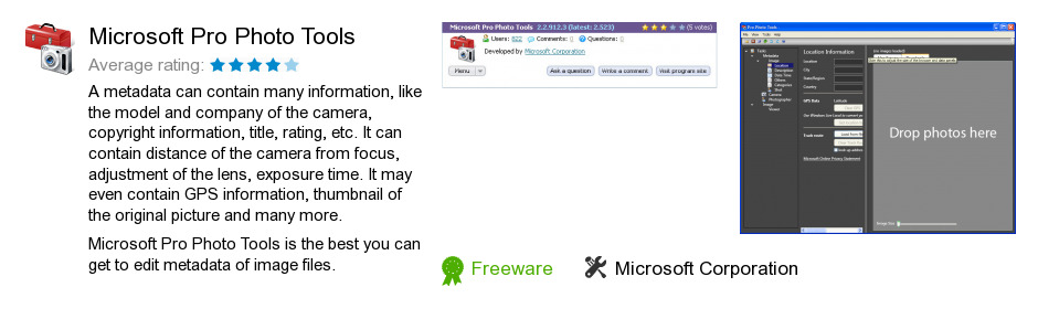 Microsoft Pro Photo Tools