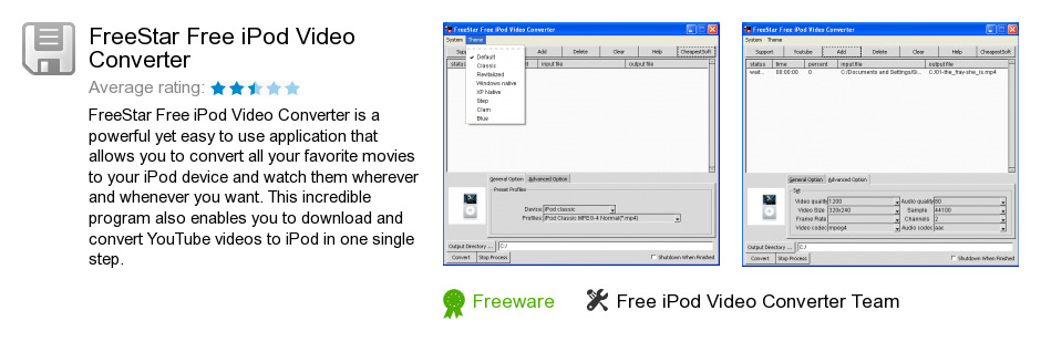 FreeStar Free iPod Video Converter
