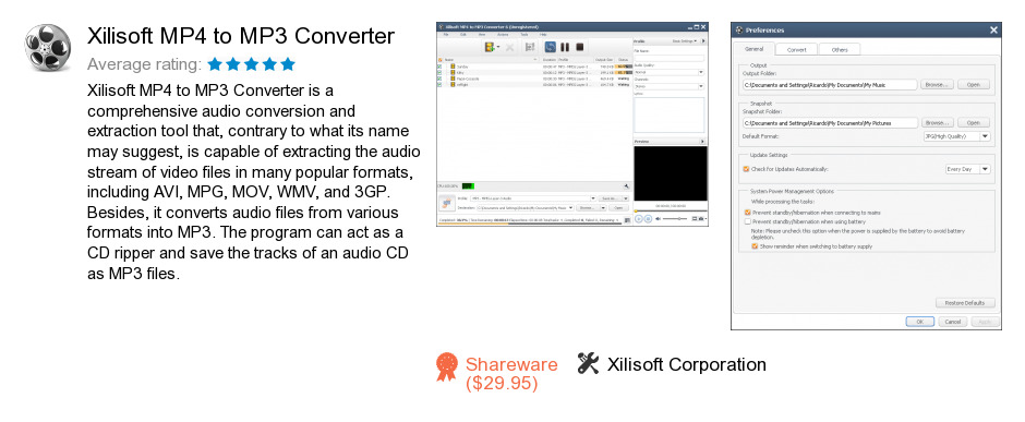 Xilisoft MP4 to MP3 Converter
