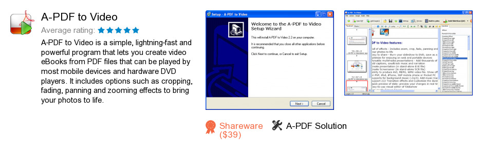 A-PDF to Video