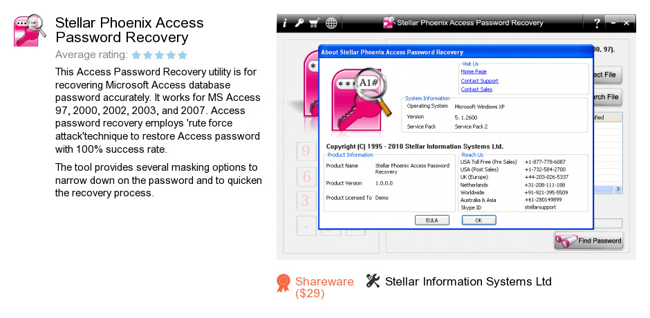 Stellar Phoenix Access Password Recovery