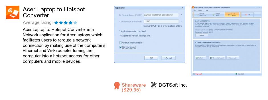 Acer Laptop to Hotspot Converter
