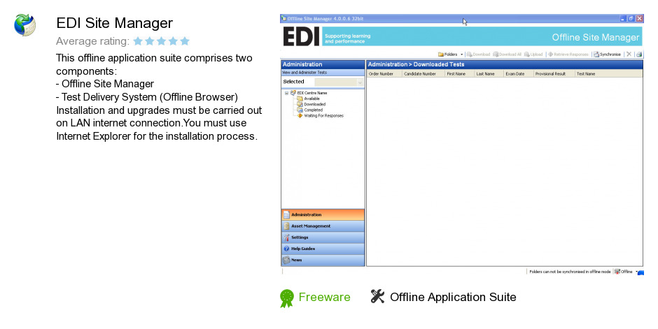 EDI Site Manager