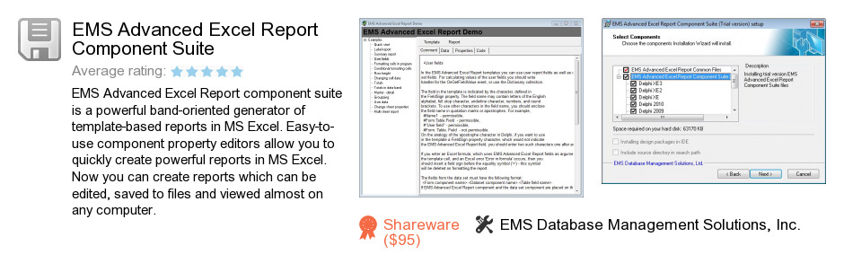 EMS Advanced Excel Report Component Suite