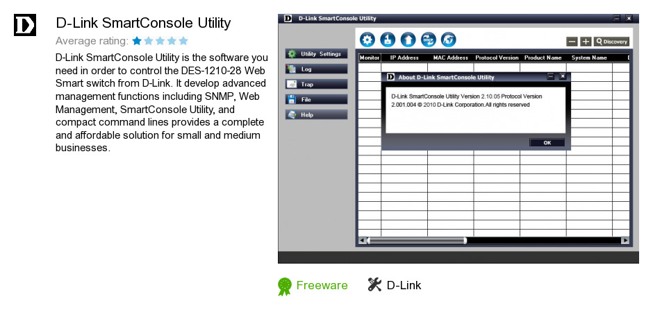D-Link SmartConsole Utility