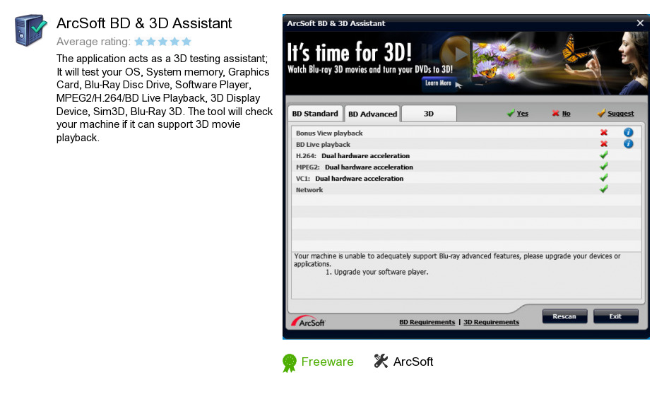 ArcSoft BD & 3D Assistant