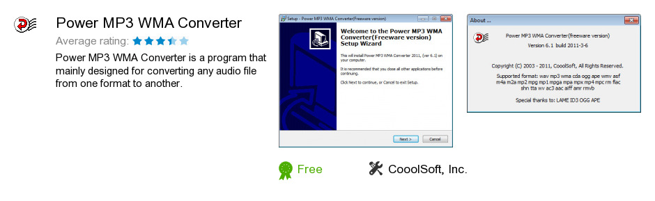 Power MP3 WMA Converter