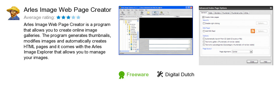 Arles Image Web Page Creator