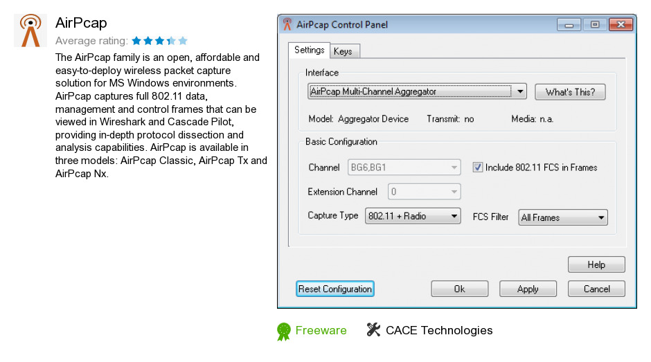 air pcap wireshark windows