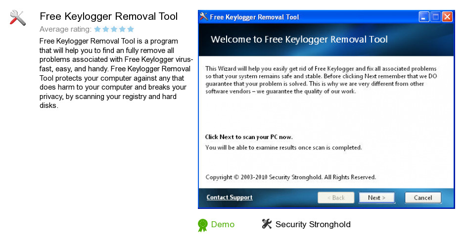 Free Keylogger Removal Tool