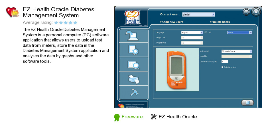 EZ Health Oracle Diabetes Management System