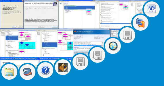 Software collection for Sample Library Flowchart