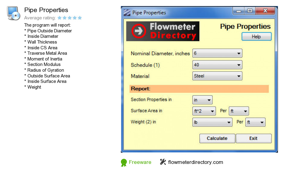 Pipe Properties