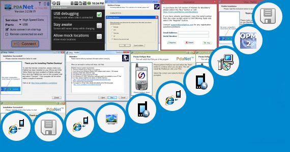 Software collection for Pdanet For Java Phones