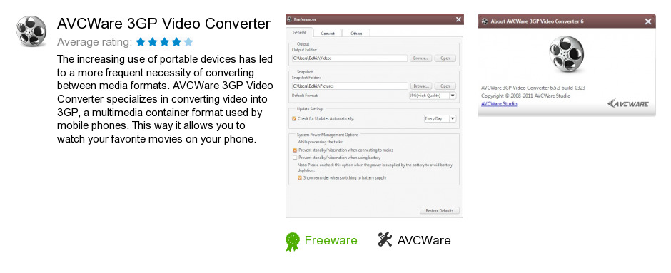 AVCWare 3GP Video Converter
