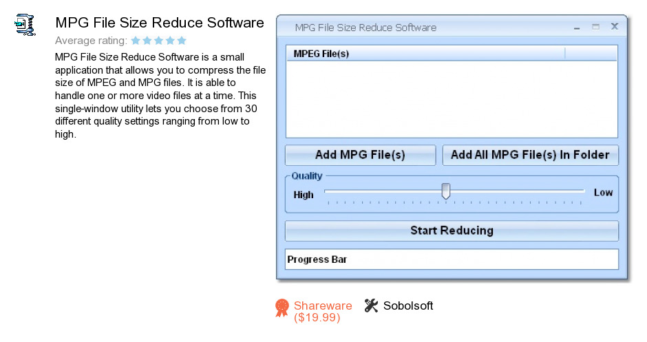 MPG File Size Reduce Software