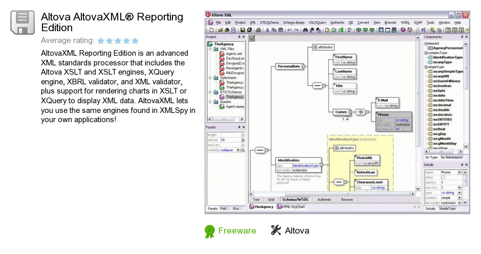 Altova AltovaXML® Reporting Edition