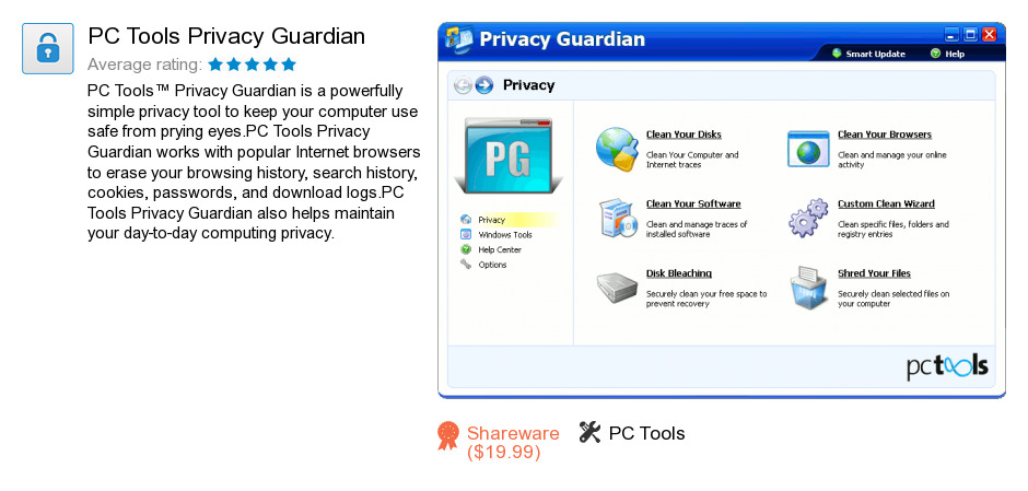 PC Tools Privacy Guardian
