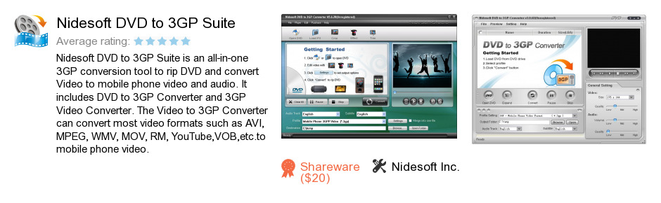 Nidesoft DVD to 3GP Suite