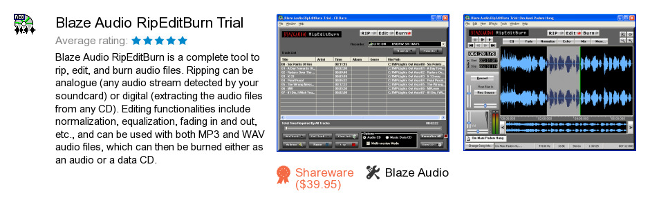 Blaze Audio RipEditBurn Trial