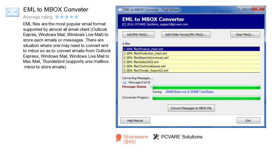 EML to MBOX Conveter