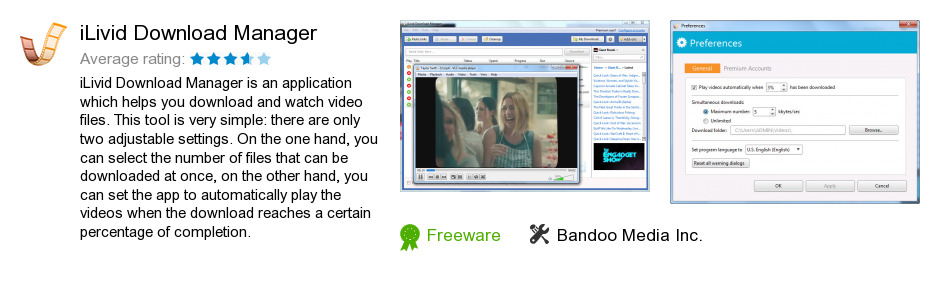 Free ILivid Download Manager Download: 1,766,754 bytes