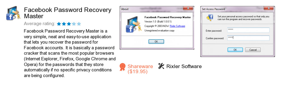 Facebook Password Recovery Master