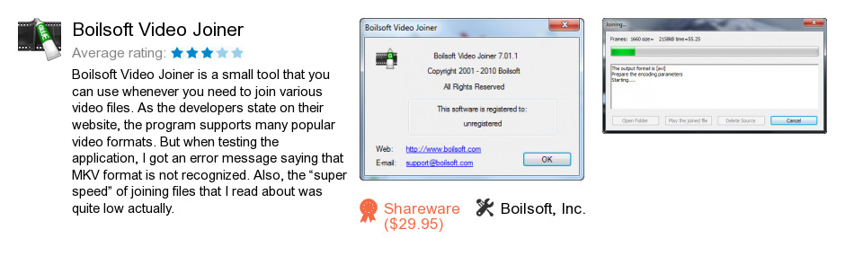 Boilsoft Video Joiner