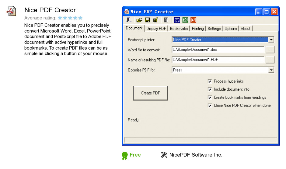 Nice PDF Creator