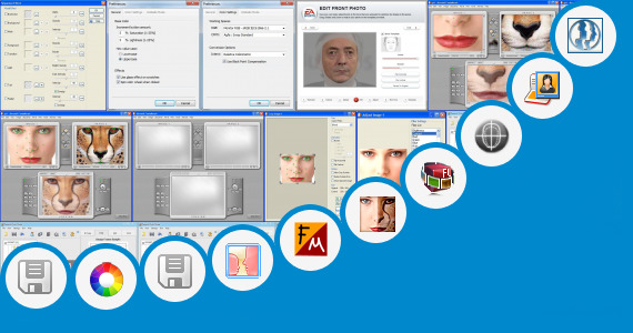 Software collection for Online Photo Face Mixing