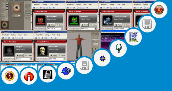 Software collection for Human 2d Character Design Software