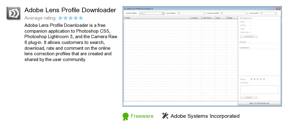 Adobe Lens Profile Downloader